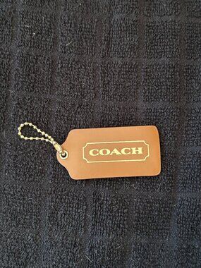 Coach Leather Hang Tag